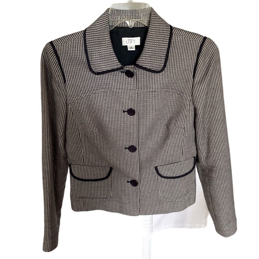 Ann Taylor Loft Tailored Fit Blazer Jacket, 10